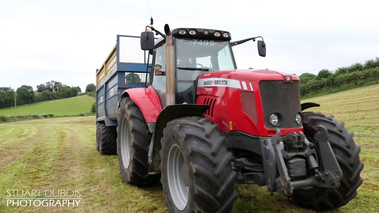 Massey Ferguson 7495 With Straight Pipe Youtube