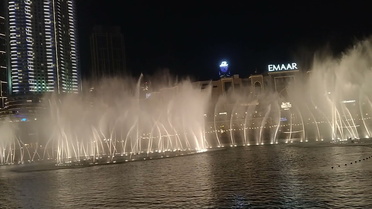 Dubai mall water fountain dance YouTube