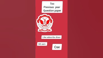 Theory of competition previous year question paper with solution for rgpv exam 2023|CSE|5thsem#exam✨