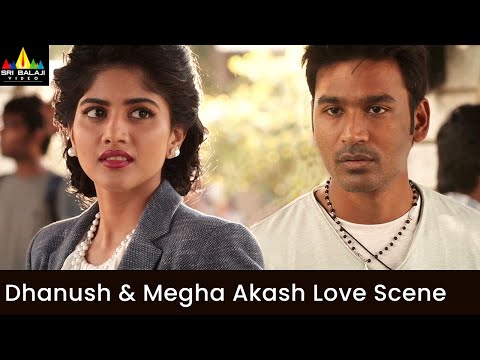 Dhanush backslashu0026 Megha Akash Love Scene | Thoota | Latest Telugu Dubbed Movie Scenes @SriBalajiMovies - SRIBALAJIMOVIES