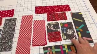 Chain piecing method to my madness: Rainbow Log Cabin Quilt