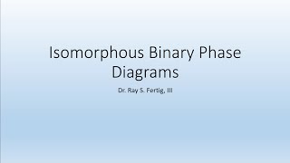 5.2a: Phase Diagrams (Isomorphous Phase Diagrams)
