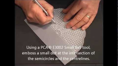 Parchment Craft - PCA Part 4 Our Pretty BasketWeave on Shell/Fan card (FINALE)