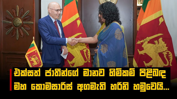 එක්සත් ජාතීන්ගේ මානව හිමිකම් පිළිබඳ මහ කොමසාරිස් අගමැති හරිනි හමුවෙයි...