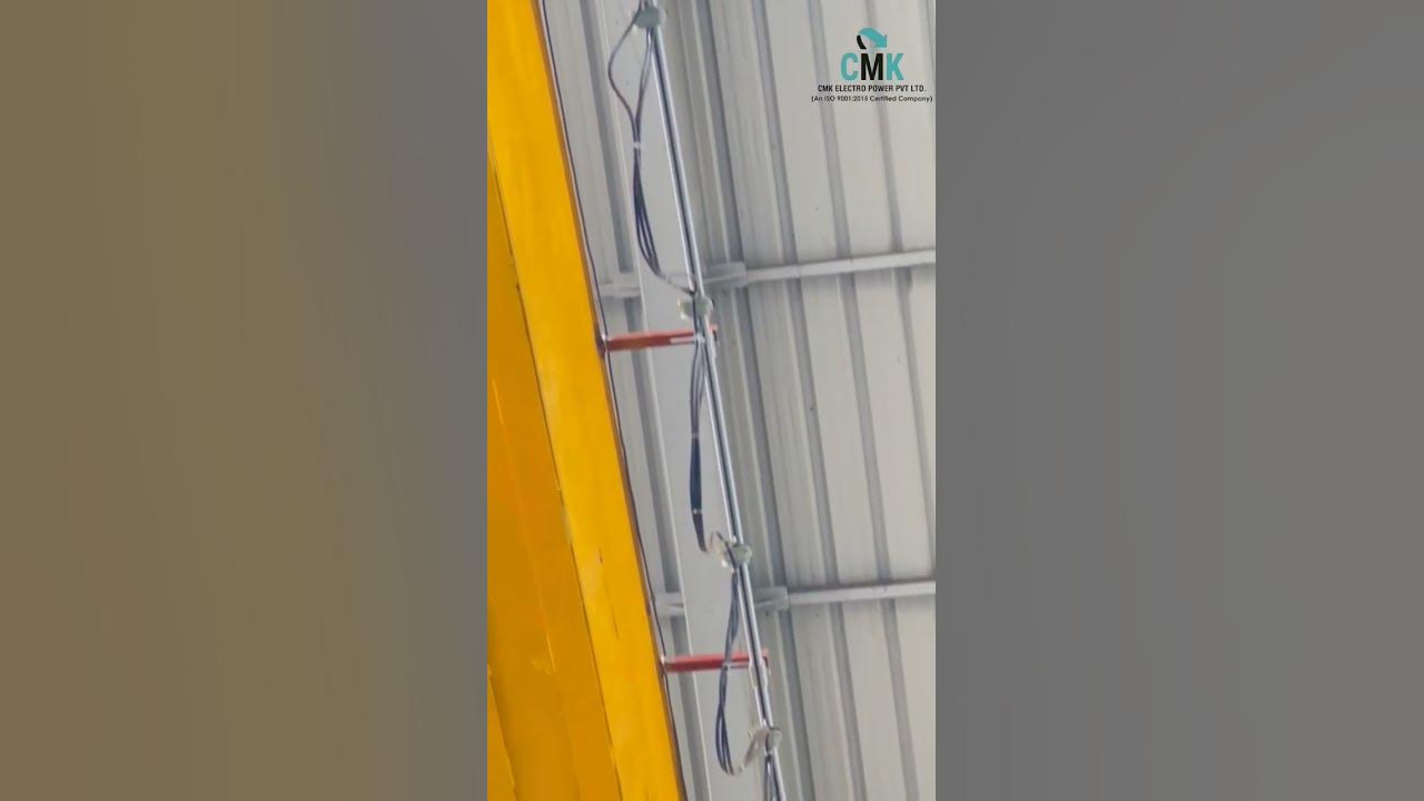 EOT Crane Festoon System Made By CMK Electro Power. #festoonsystem #eotcrane #overheadcrane