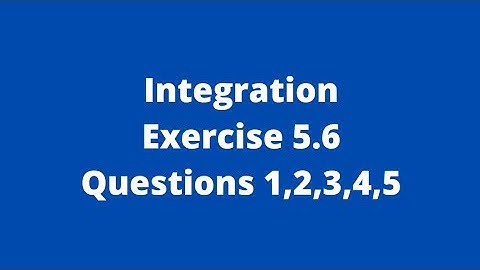 Integration -  Maharashtra HSC Board - Class 12 - Commerce - Ex 5.6 (1 to 5)