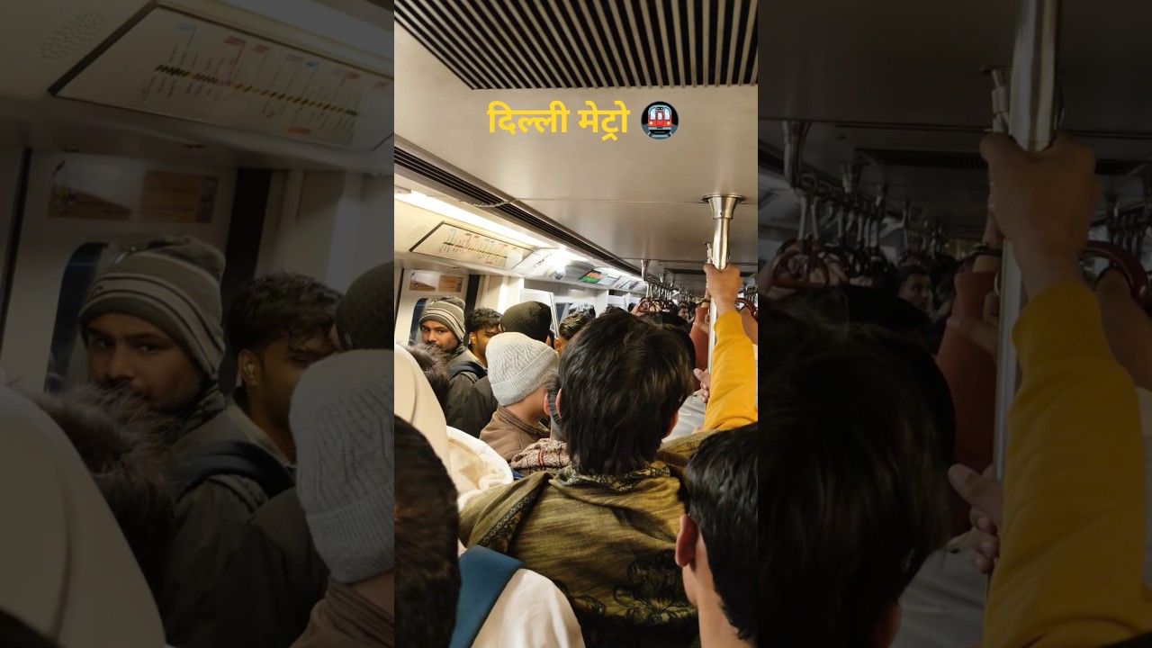 Delhi metro ka crowd 