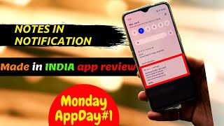 Note in Notification | Use this app now | Monday AppDay#1 | #banchineseapp | #vocalforlocal screenshot 5