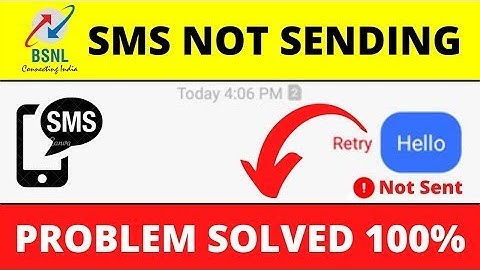 BSNL Message Sending Problem | SMS Not Sending BSNL Android 2022 | BSNL SMS Not Sent