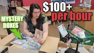 MAKING $100+ PER HOUR Selling Amazon Mystery Box Stuff Online! Let me show you!!