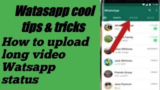 Watsapp amazing setting and cool Tricks long vedioe status screenshot 5