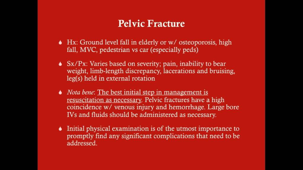 Pelvic Fractures - CRASH! Medical Review Series