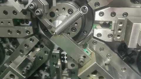 Wire rotary spring machine molding video