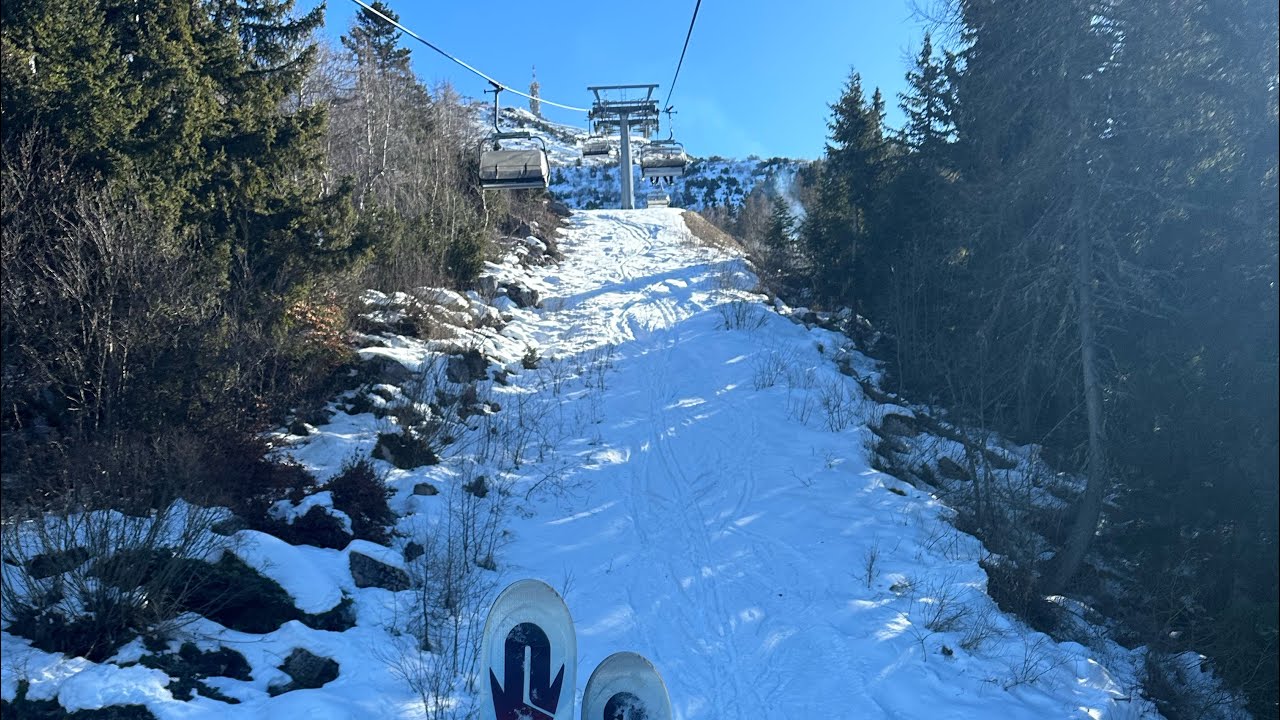 Monte Bondone - Red slope (Gran Pista) - I fell at the end…