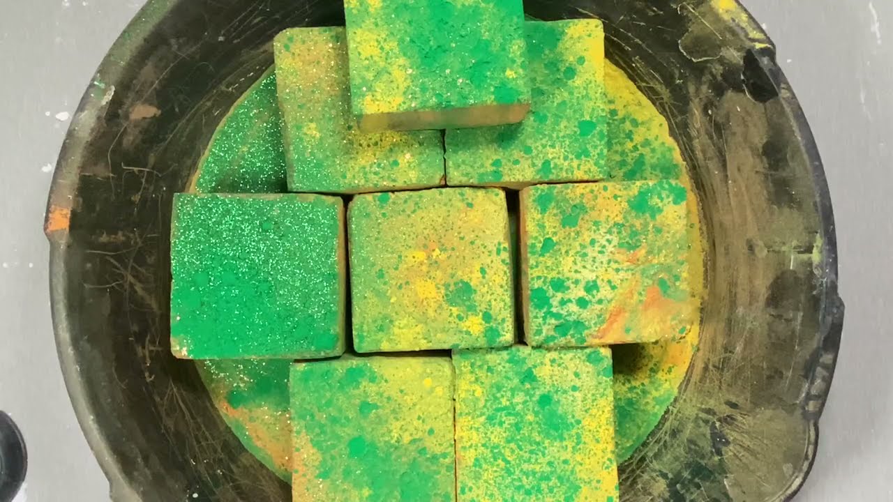 Gym Chalk Blocks Holi Powder Satisfying Crumble UNRULYGIRL Asmr