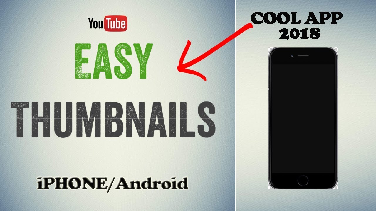 Make professional thumbnails for your content by mobile phone - YouTube