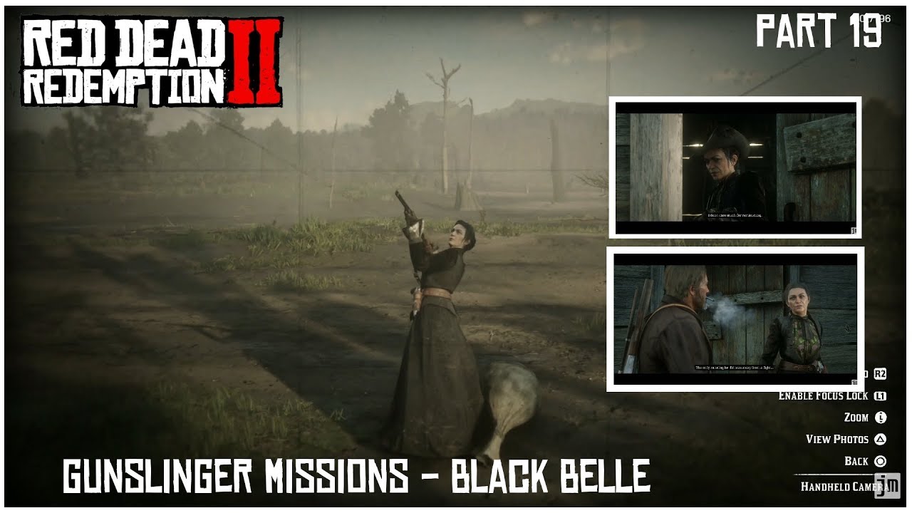 Red Dead Redemption 2 BLACK BELLE Gunslinger Photo Part 19 - YouTube