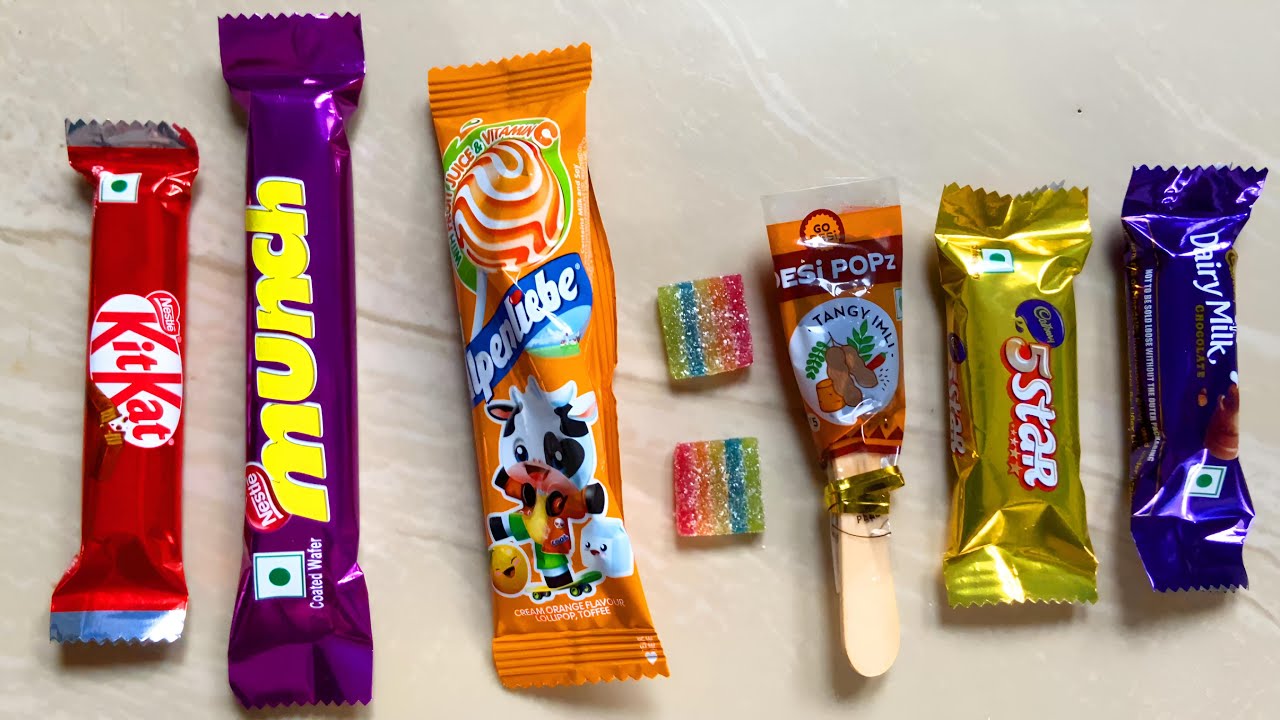 ASMR: Satisfying Candy & Chocolate - Lollipop Unboxing Sounds | Lots Of Candies