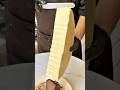 ラクレットチョコを豪快にかけるバスクチーズケーキ🍫