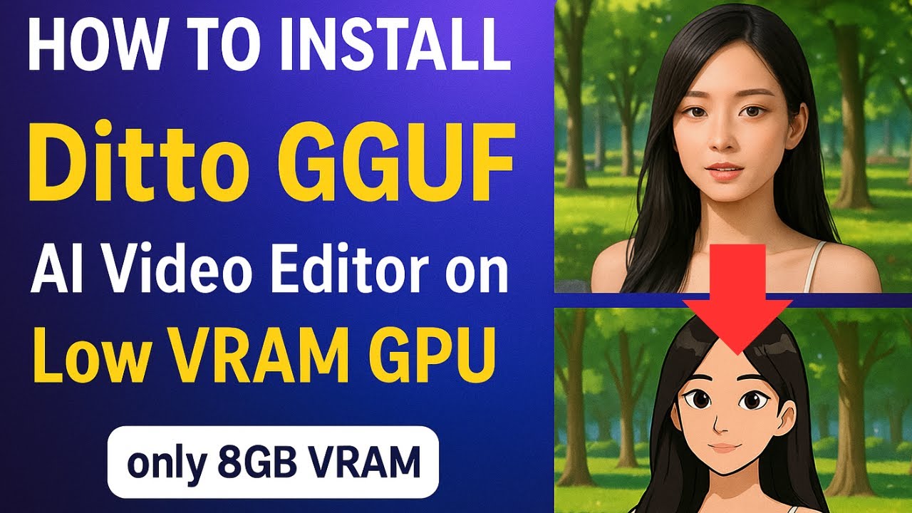 How to Install Ditto GGUF on ComfyUI | The Most Powerful AI Video Editor for Low VRAM GPUs