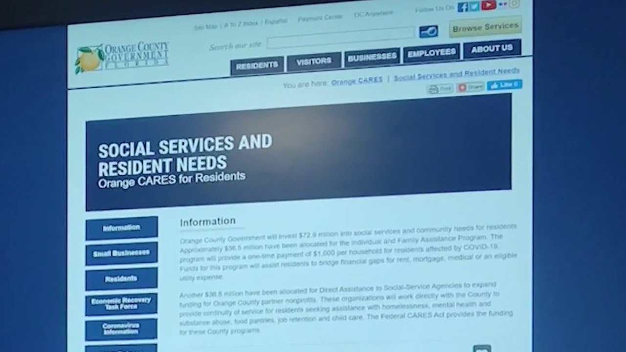 Orange County closes third round of CARES Act grant