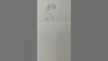 #shorts #maths #cube root(125)=?