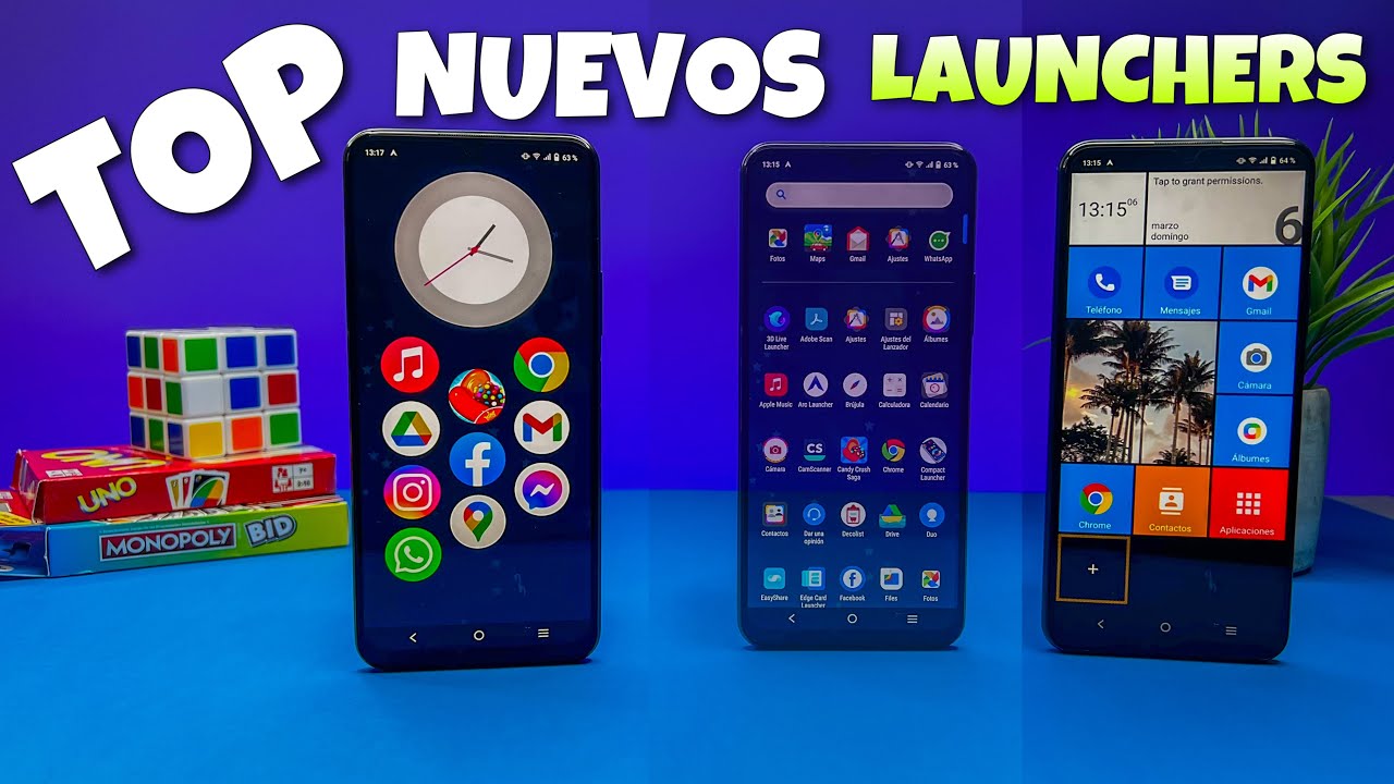 🚀  TOP 10 LAUNCHERS Nuevos y EXCLUSIVOS para ANDROID! 🤖 [Pack de Launcher]  🔥  #2024 2022