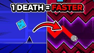 Geometry Dash, but every death I get FASTER!