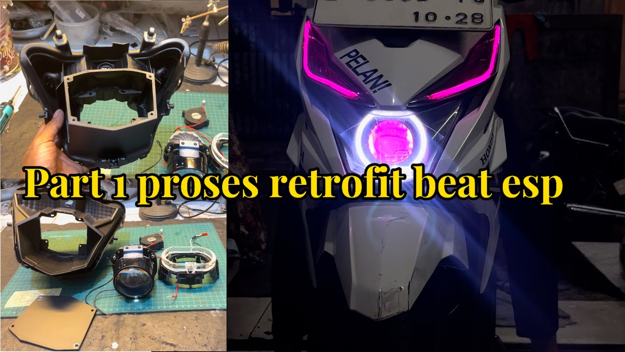 cara retrofit biled 2,5 honda beat esp