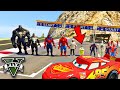 GTA 5 : SHINCHAN & VENOM ARMY & SPIDERMAN ARMY DID MEGA RAMP CHALLENGE IN GTA V !