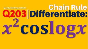 Q203 | Differentiate x^2 cos⁡(log⁡x) | Differentiation of x^2 cos⁡(log⁡x) | x square cos log x