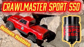 Holmes Hobbies Crawlmaster Sport 550 12t & 15t test in the TRX4