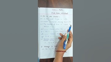 Class 1 math | Grade 1 | Maths worksheet| Final exam | #cbse #icse #icsemaths #cbsemaths