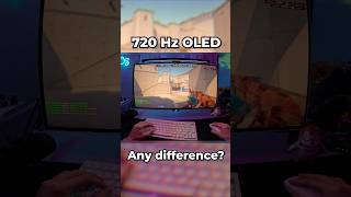 Do you see the difference?! 🤔👀 #cs2 #gamingsetup #monitor #720hz #asmr