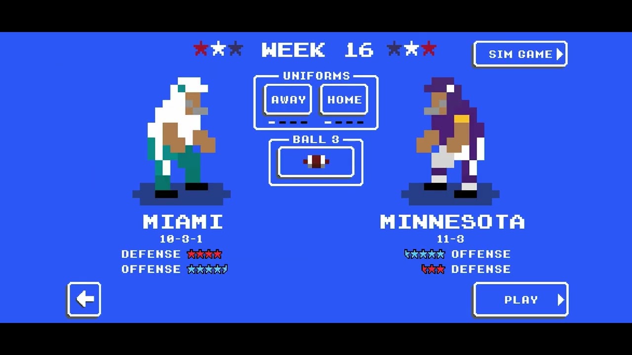 Retro Bowl Weeks 15-16