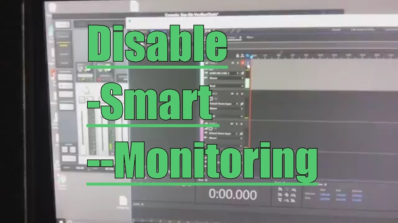 Preferences Uncheck Smart Monitoring Adobe Audition 2018 Fix Echo Multi Track  Muiltrack Delay
