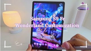 Samsung Galaxy Tab S9 FE Wonderland Theme✨ | Cute Tablet Customization💜
