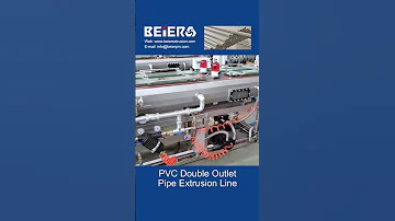 PVC Double Outlet Pipe Extrusion Line, PVC Pipe Production Line, Pipe Co-Extrusion Machine - BEIER