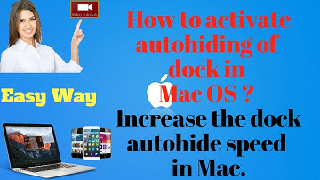 How to auto hide dock in Mac OS X.... increase dock of autohide speed! !!!