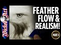 Airbrush Secrets Revealed: Realistic Feather Texture Below the Beak (Part 3)