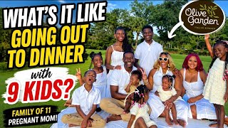 WHAT’S IT REALLY LIKE GOING OUT TO DINNER WITH 9 KIDS & THE HENRY FAMILY 🥴