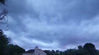 Stormy sunset time lapse