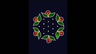 7*4 Beautiful Dot Rangoli 🌺 Traditional Rangoli Designs 🌷 Festival Rangoli @RangolibyBandita