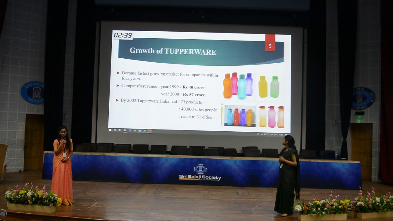 Sri Balaji Society Induction presentation 2019: Rise of TUPPERWARE