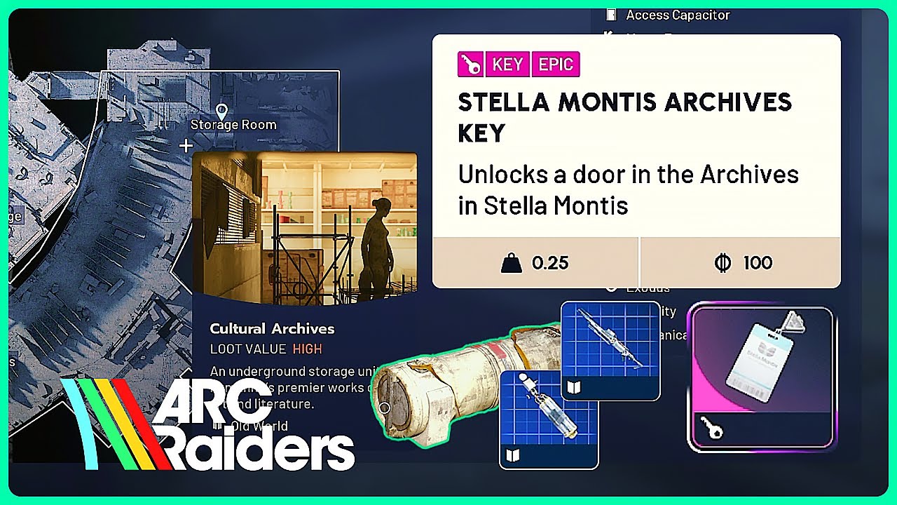 Stella Montis Archives Key Location & Loot Guide | ARC Raiders | No Commentary PS5 Gameplay