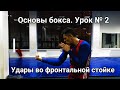 Основы(Азы) Бокса. Урок №2. Удары во фронтальной стойке