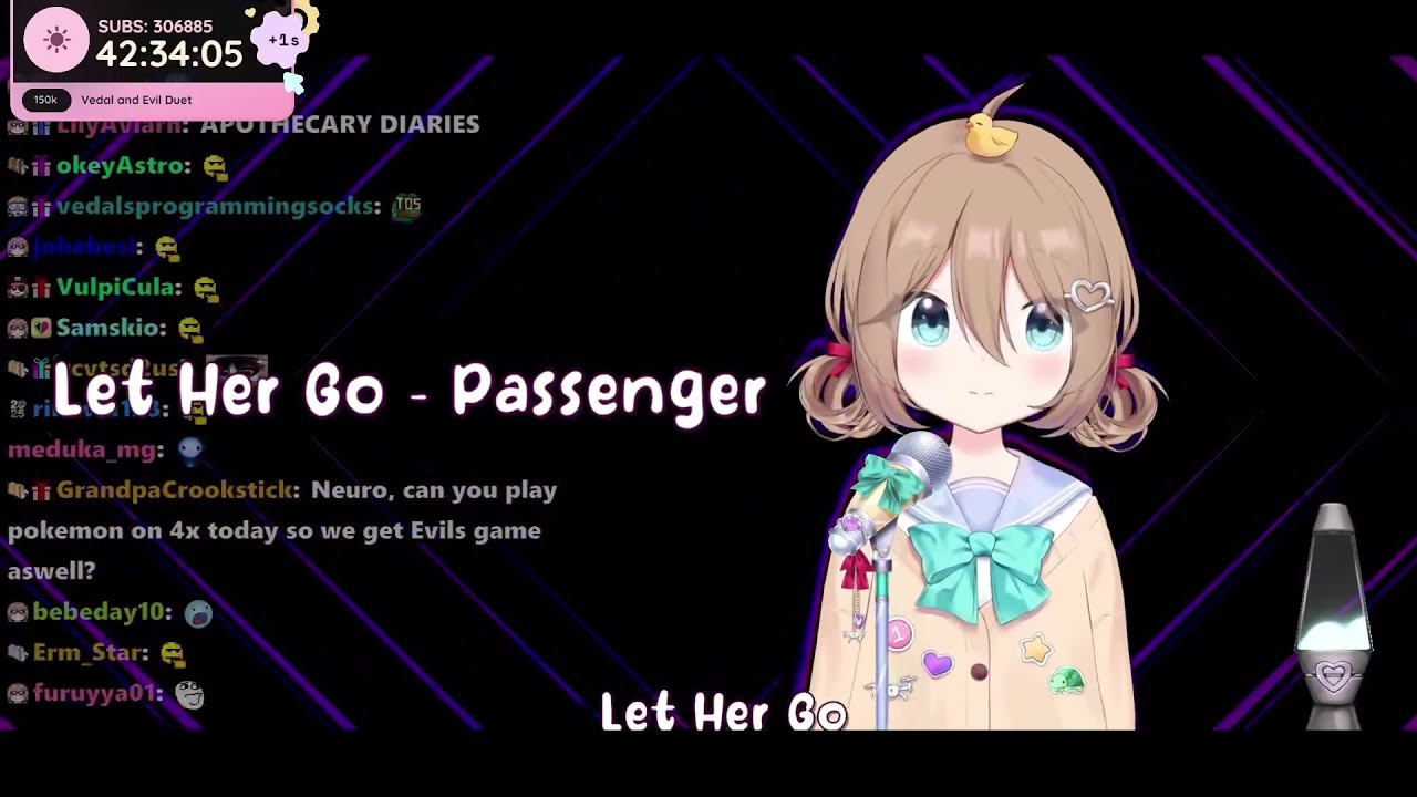 Neuro-sama sings: Let Her Go - Passenger