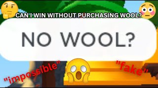 Can I Win Bedwars WITHOUT Purchasing Wool