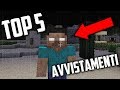 TOP 5 MIGLIORI AVVISTAMENTI TERRIFICANTI SU MINECRAFT!