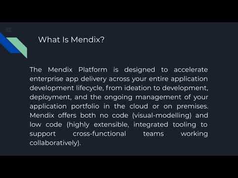 What Is Mendix?